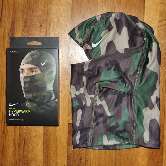 Nike Pro Hyperwarm Hood Balaclava Camo Dri-Fit - Picture 1 of 5